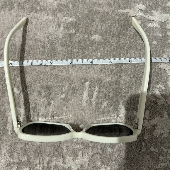 CELINE Ivory Smoke Mirror 56mm Butterfly Sunglasses - Picture 7 of 8